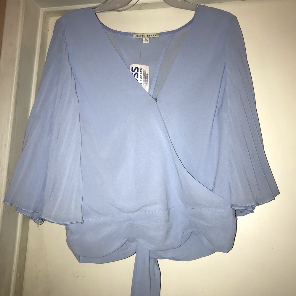 Baby blue blouse